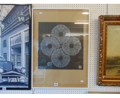 A silk screen limited edition print, 'Quadrastate' by Darren Roberts GSS