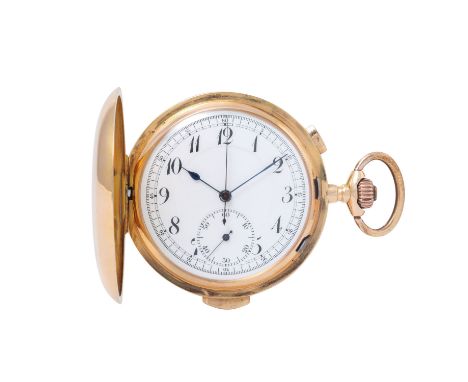 ALEXA WATCH & Cie. antike komplizierte Savonette Taschenuhr. Gold 18K, inkl. Staubdeckel. Handaufzugwerk mit Minutenrepetitio