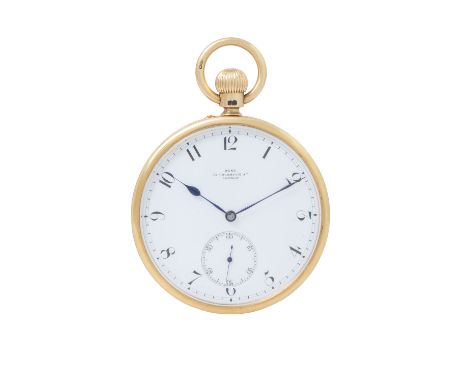 DENT LONDON antike schwere Lepine Taschenuhr. England ca. 1890. Royale Britische Provenienz. Gold 18K, entsprechend punziert,