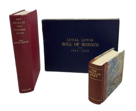 'Loyal Lewis Roll of Honour 1914-1918' published by William Grant in blue and gilt boards, Brigadier John Smyth - 'The story 