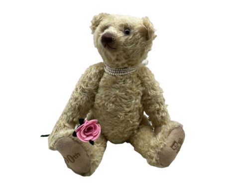 Steiff 'The Queen Elizabeth II 90th Birthday Prestige Bear', Old Gold, 60cm, Exclusive to Peter Jones China of Wakefield, lim