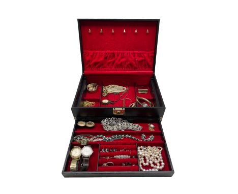 18ct gold ladies manual wind wristwatch, Sheffield import marks 1964, 9ct gold bar brooch, stone set and two single stone set