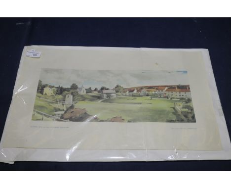 Unframed railway carriage print depicting Hutton Le Hole by L J Wood