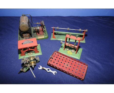 Model No 9 castle Products Stationary Steam Engine and two similar attachments and accessories