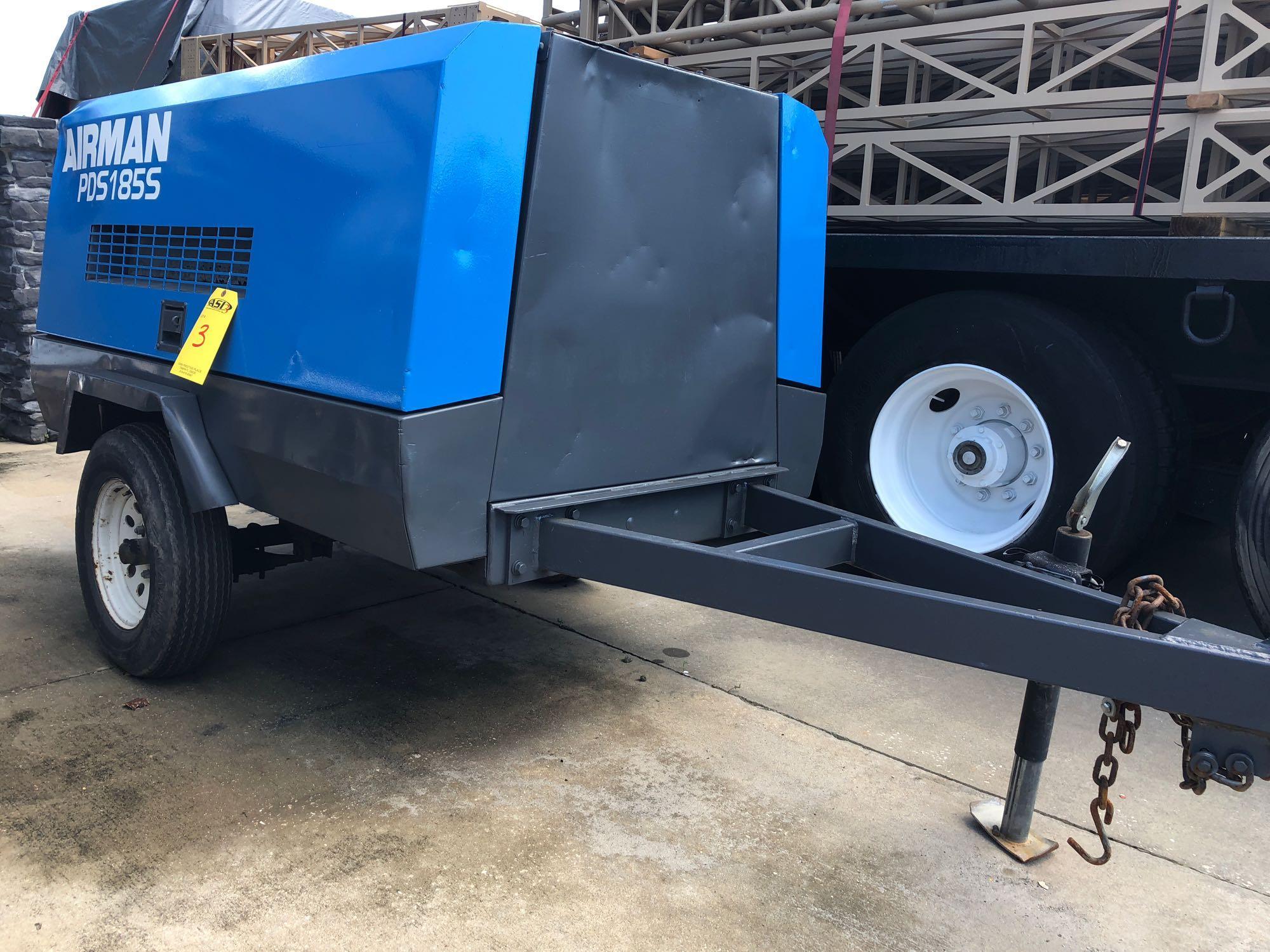 AIRMAN TOW BEHIND AIR COMPRESSOR MODEL PDS 1855, RUNS