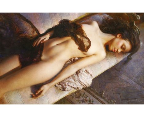 Aydemir Saidov (Russian, b.1979)MYSTERY DREAMSigned l.r., oil on canvas, 51 x 76cmSon of the artist Seyfulla Siadov, Aydemir 