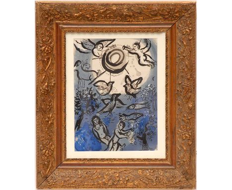 MARC CHAGALL 'Creation', 1960, original lithograph, printed by Mourlot: cat. ref. M234, 35cm x 27cm, framed and glazed.