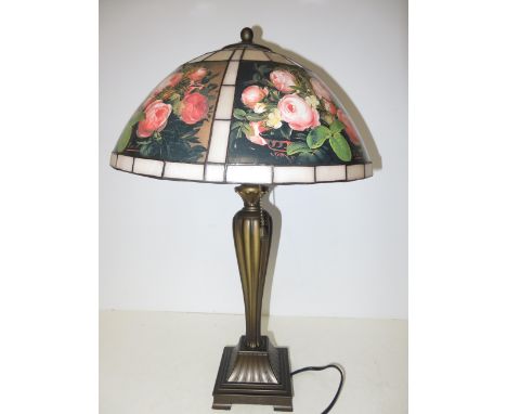 Large Tiffany Style Lamp. Height 56cm