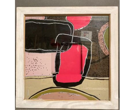 A floating abstract collage and print by Jan Oganamski 