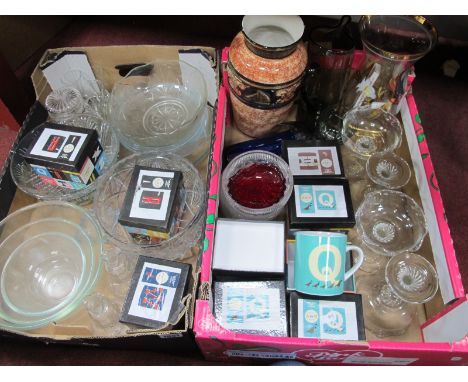 Magpie Ceramic Mugs, bowls, sundaes, other glassware, etc:- Two Boxes.