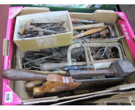 Mallet, file, clamps, pliers, other tools, etc:- One Box.