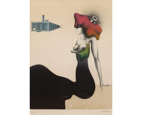 PAUL WUNDERLICH (1927-2010)Photograph1935 Signée et numérotée au crayon 50/75Lithographie en couleursGetekend en genummerd in