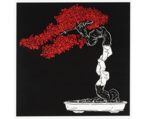 YUANHE CAI (born 1985)Bonzaï  2013Signée, datée et numérotée 2/5Lithographie en couleursGetekend, gedateerd en genummerd 2/5K
