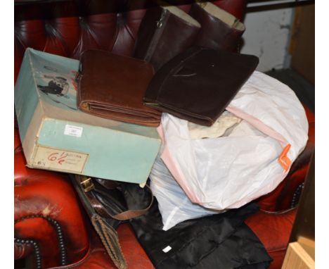 VARIOUS VINTAGE CLOTHING, FOOT WEAR, HANDBAGS ETC     