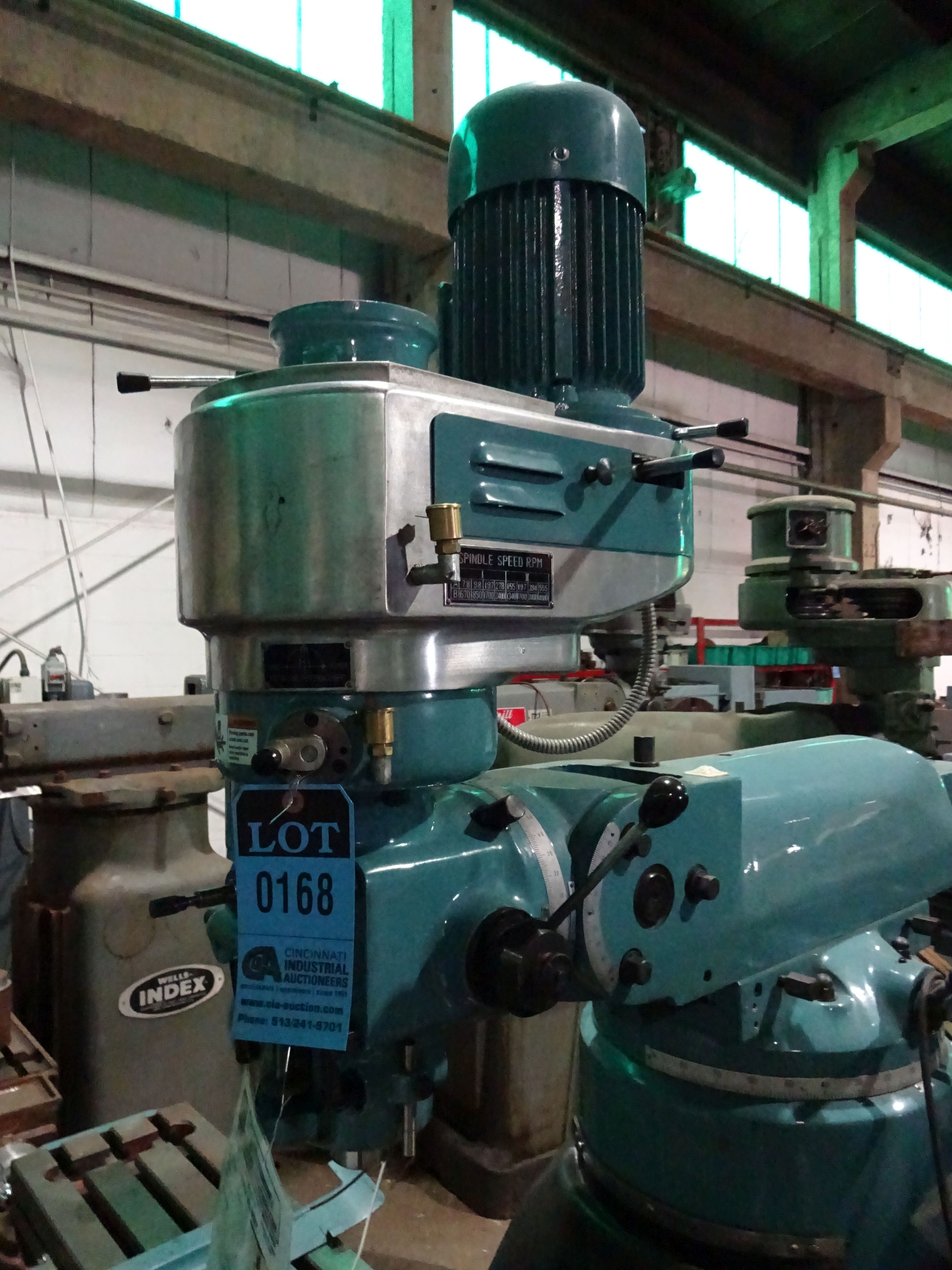 2 HP GRIZZLY MODEL X6323 16SPEED VERTICAL MILLING MACHINE; S/N N/A, 9