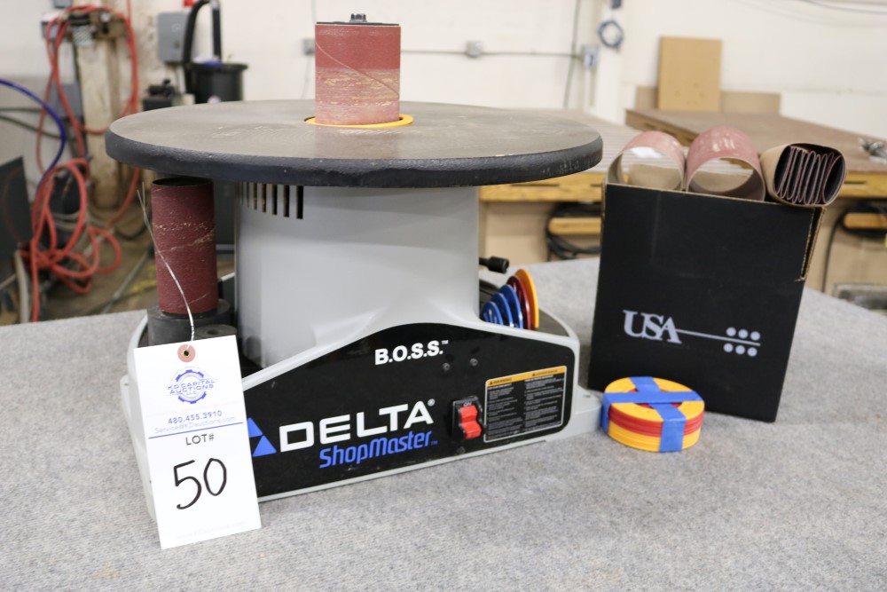 Delta B.O.S.S. Shop Master Bench Oscillating Spindle Sander, 1/4 HP, SN