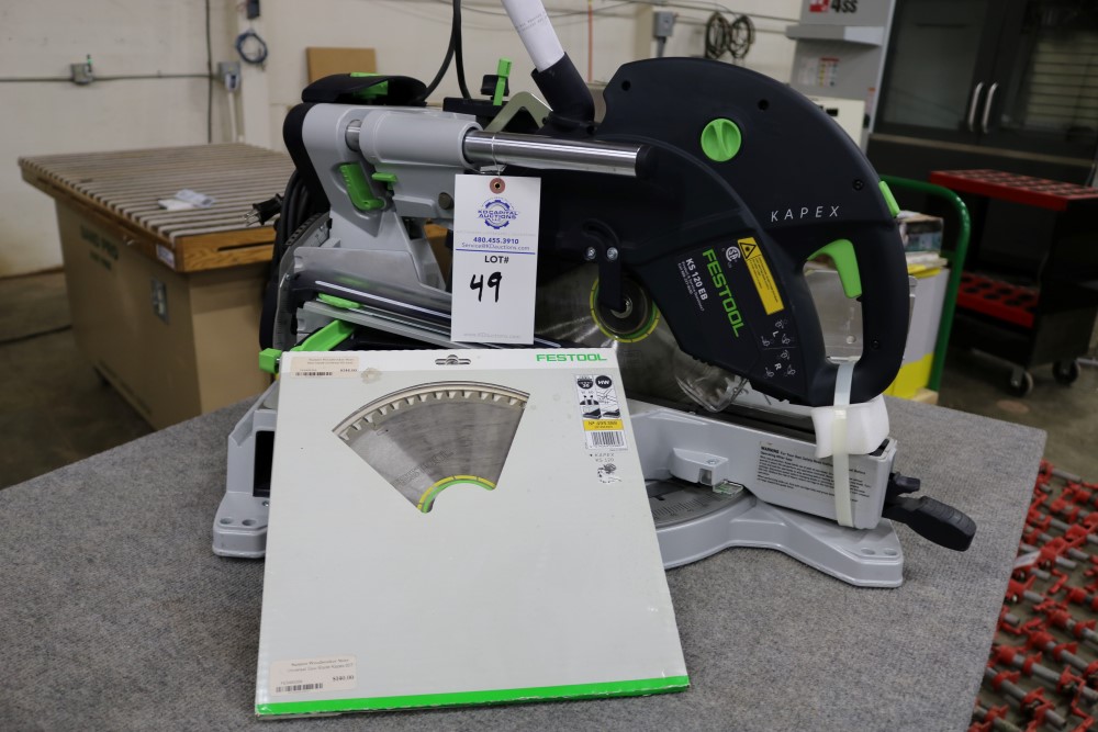 Kapex Festool KS 120 EB Laser Guided Sliding Compound Miter Saw with Extra Saw Blade