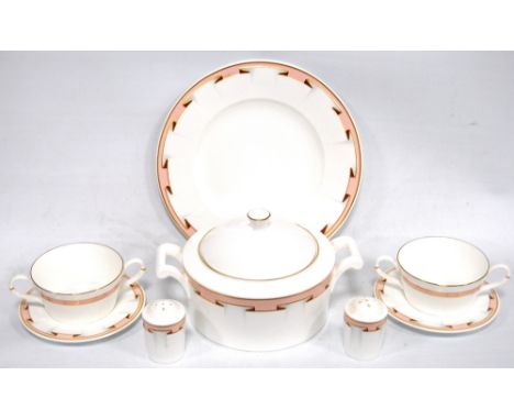 Villeroy & Boch Paloma Picasso eighty-eight piece Rue Royale pattern dinner service. Condition Report 10 dinner plates; 10 de