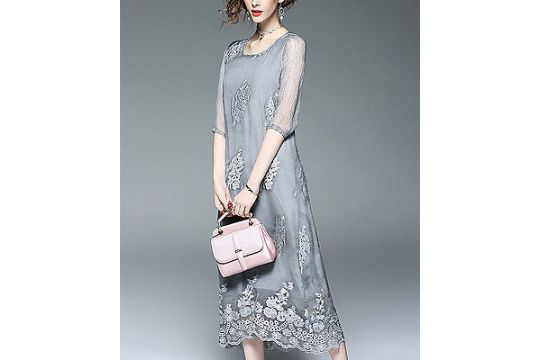 red square neck bodycon dress