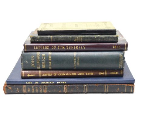 Bates (Cadwallader John) The Letters Of (Edited by Matthew Cully of Coupland), 8vo, modern half calf and marbled boards, Kend