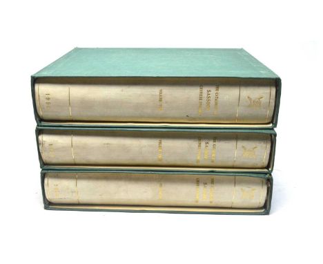 Lucas (Sydney Edward) The Catalogue of the Sir Victor Sassoon Collection of Chinese Ivories, 3 Vols, folio, half vellum, illu