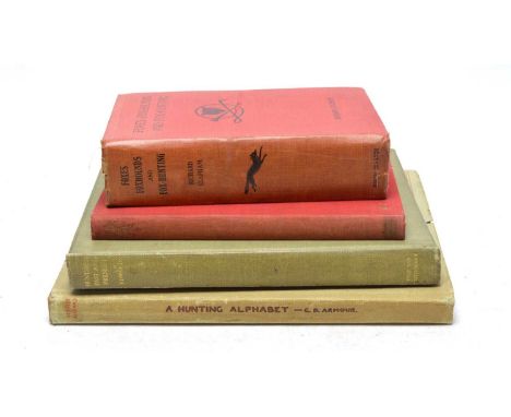 Armour (G.D.) A Hunting Alphabet, lge. 4to, cloth, illus., Country Life, first edition 1929, with dw; Edwards (Lionel) Huntsm