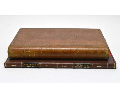 The Hexham Corn Marked &amp; Public Buildings Co. Ltd. Committee Minute Book, March 3rd 1864-4th December 1922, in folio calf