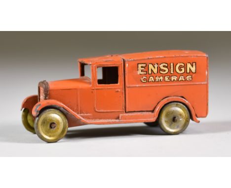 A Dinky Die Cast No.28e Delivery Van - "Ensign Cameras"Condition ReportPaintwork appears to be original. The decals to both s