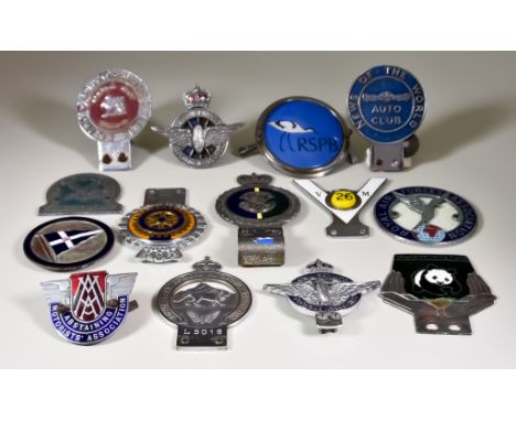 A Collection of  Car Badges, including - Abstaining Motorists Association, Royal East African Automobile Association no. L501