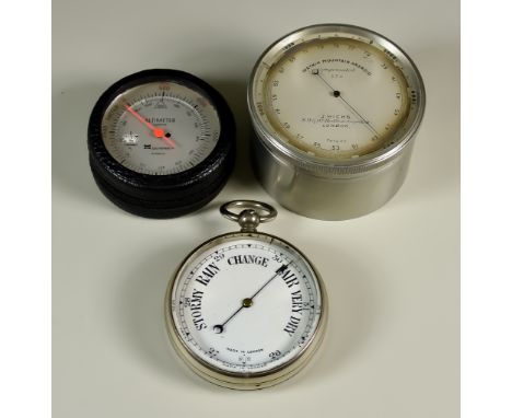 A "Watkin Mountain Aneroid" Compensated Barometer, Early 20th Century, by J Hicks, 8,9 & 10 Hatton Garden, London, No. 236, t