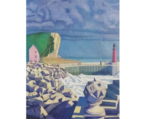 Peter Lee (20th Century) - Three Limited Edition coloured screen prints-"Polar Vertical and Direct South" (8/200), signed, ti
