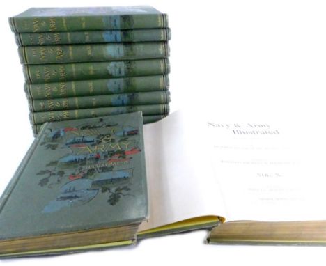 Various volumes of The Army &amp; Navy Illustrated, some duplicates. (10)