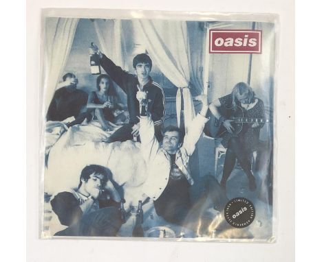 Oasis Cigarettes &amp; Alcohol - 7" - CRE 190A DAMONT, first pressing, stamped 7029 to back. Complete with 'Oasis information