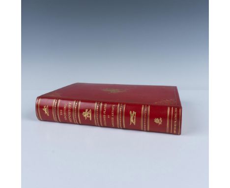 Gorgeous antique limited edition bound book with red leather and gilt. The Sporting Repository Containing Horse-Racing, Hunti