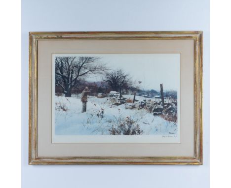 A color lithograph signed by Ogden M. Pleissner, N.A., in pencil beneath, privately published and copyrighted for the members