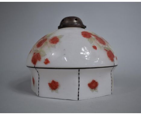 A Mid 20th Century Opaque Glass Light Shade, 21cm wide 