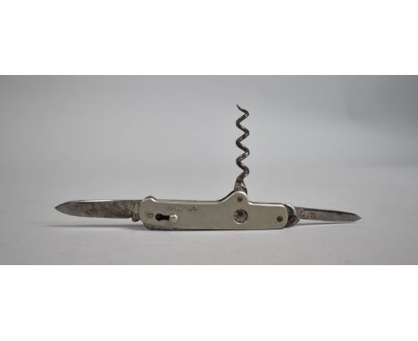 An Early John Watts Multitool Knife, 1892 Patent, Incorporating Two Blades, Cigar Cutter, Corkscrew, Bottle Opener Etc 