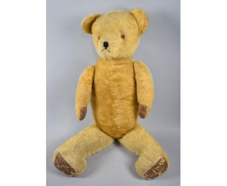 A Mid 20th Century Plush Teddy Bear, 83cm high 