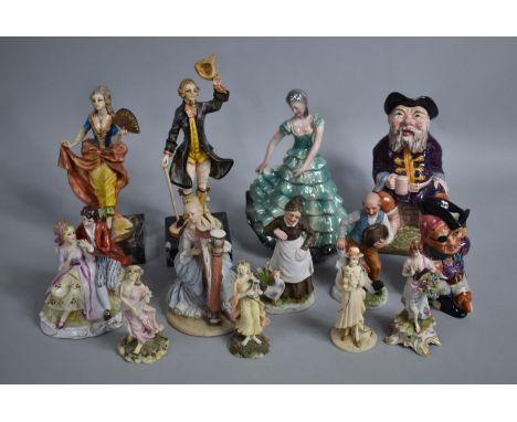 A Collection of Various Ceramic and Resin Figural Ornaments Etc 