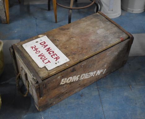A Vintage Wooden Ammunition Box, 8cm Long 