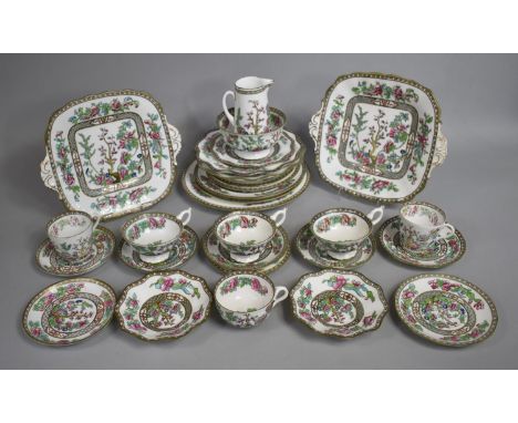 A Collection of Various Coalport Ming Rose Teawares to Comprise Cups, Saucers and Side Plates Etc 