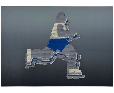 Siebdruck Thomas Bayrlegeb. 1937 Berlin "Der einsame Läufer" u. re. sign. u. dat. Bayrle 69 Exemplar 33/50 48,7 x 68,1 cm, o.