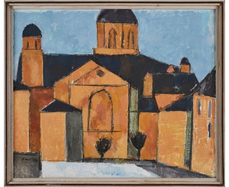Gemälde Arthur Fauser1911 Kollnau (Baden) - 1990 Frankfurt "Porto Maurizio" u. li. sign. Fauser verso auf dem Keilrahmen mit 