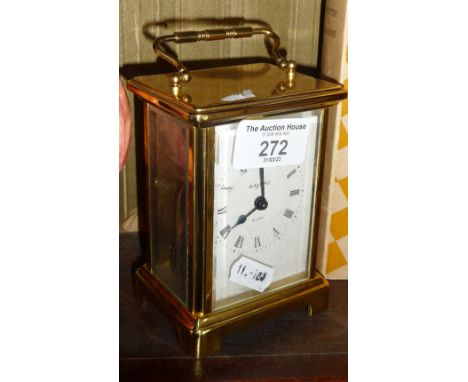 A Bayard brass carriage clock