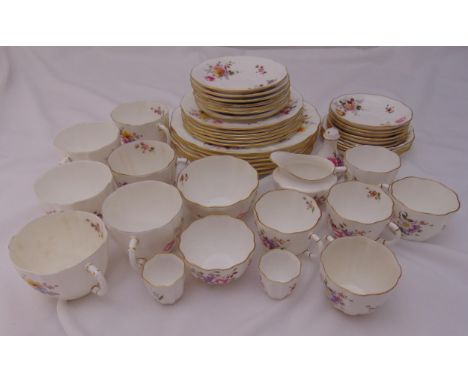 Royal Crown Derby, Derby Posies dinner service to include plates, cups, saucers and a cream jug (46)