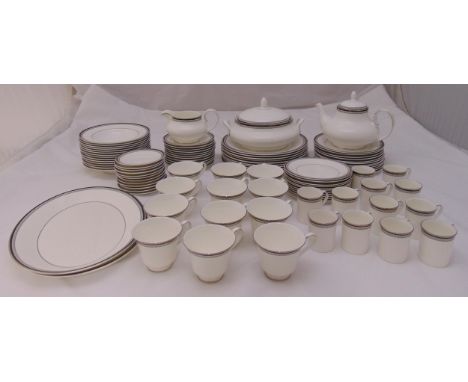 Royal Doulton Sarabande dinner and coffee service, ten place setting to include plates, bowls, cups and saucers (101)