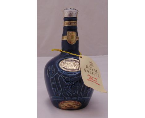 Royal Salute 21 year old blended scotch whisky in original cloth pouch