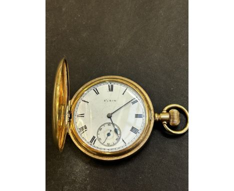 Elgin gold plated pocket watch 