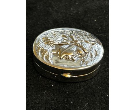 Silver pill box 