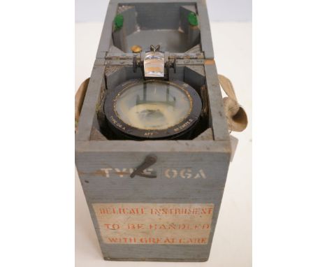 WWII RAF type 06A hand held coastal bearing compass device 